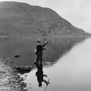 Angling at Llyn Dinas