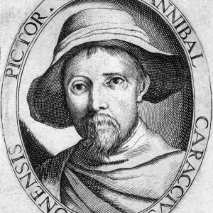 Annibale Carracci Italian Artist Print 1560-1609 Annibale Carracci Italian Artist Print 1560-1609