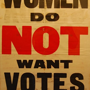 Anti-Suffrage League Poster