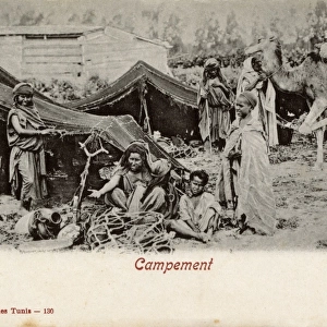 Arab encampment, Tunisia, North Africa