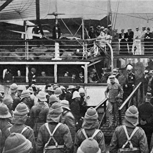 The arrival of Lord Roberts and Lord Kitchener at Cape Town
