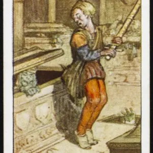 Print of Arthur Sleeps Still, a watercolour illustration Print of Arthur Sleeps Still, a watercolour illustration