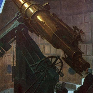 Astronomical telescope at the Paris Observatory, 1926