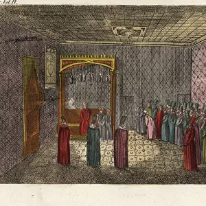 Audience with the Grand Vizier in the throne room