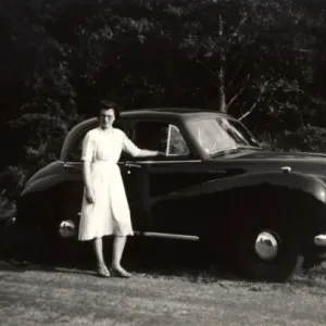 Austin A40 Print: Lady in Somerset Austin A40 Print: Lady in Somerset