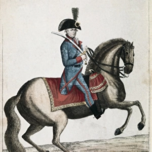 Austria (1797). Volunteer cavalry corps. Litography