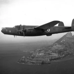 Avro Shackleton MR2 WL751 overflying the Rock of Gibraltar