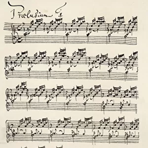Bach Prelude Score