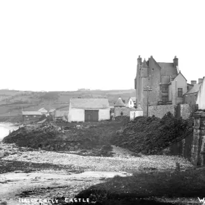 Ballygally Castle Print: Early 20th Century View Ballygally Castle Print: Early 20th Century View