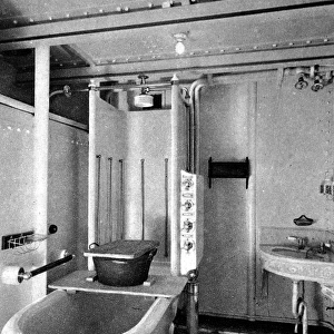 A Bath-room on the R. M. S. P. Almanzora, 1920