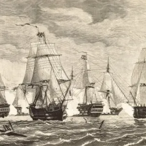 The Battle of Trafalgar Print (October 21st, 1805) The Battle of Trafalgar Print (October 21st, 1805)