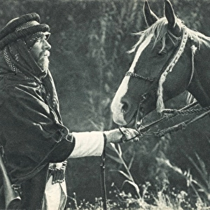 A Bedouin Guard with his trusty steed