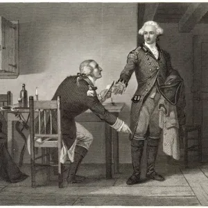 Print of Benedict Arnold and Major Andre, 1779
