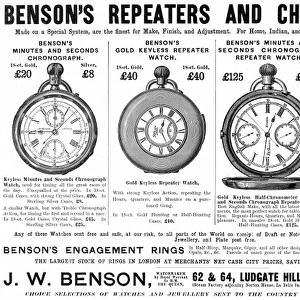 Benson Watch Advert 1895