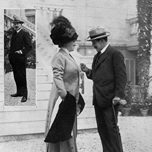 Bernard Partridge and wife at Monte Carlo, 1910