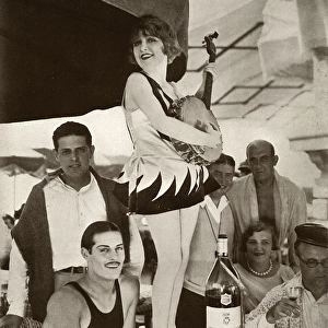 Betty Balfour at Antibes, French Riviera