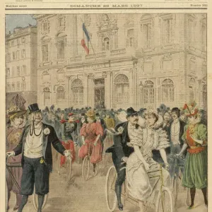 Bicycle Wedding Print, Marseille France Bicycle Wedding Print, Marseille France
