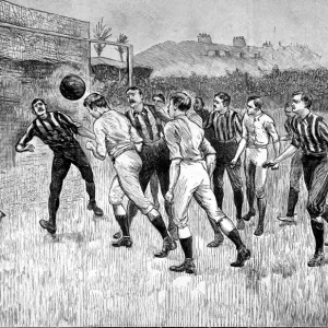 El Blackburn Rovers contra el Notts County en la final de la Copa FA del año 1891 El Blackburn Rovers contra el Notts County en la final de la Copa FA del año 1891