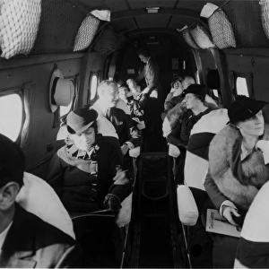 Boeing 247 cabin of United