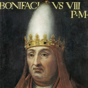 BONIFACE VIII. Pope of Rome (1294-1303). Painting