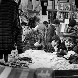 Bored sisters Stafford market