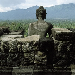 Borobudur Temple. 9th c. INDONESIA. CENTRAL JAVA