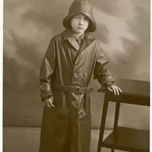 Boy in Rainwear 1930