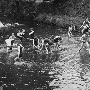 Boys Club swimming circa 1930