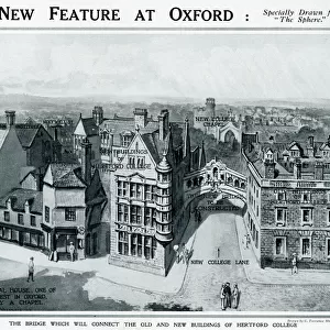 Bridge connecting buildings at Hertford College, Oxford