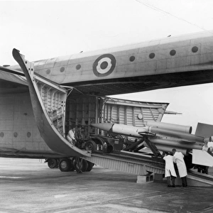 Bristol Bloodhound surface-to-air missile loaded
