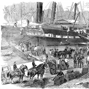 British Artillery leaving the Crimea, Balaklava, 1856