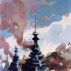 British Battleships at Sea During World War Two Print British Battleships at Sea During World War Two Print