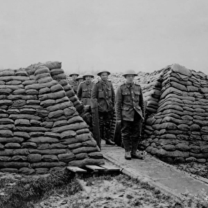 British communication trench, Western Front, WW1