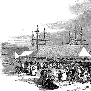 British Emigrants at Gravesend, Kent, 1850