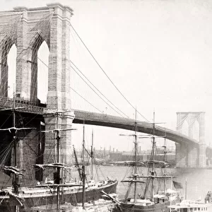 Brooklyn Bridge, New York, USA, c. 1890