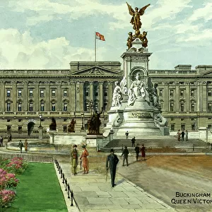 Buckingham Palace and Queen Victoria Memorial, London