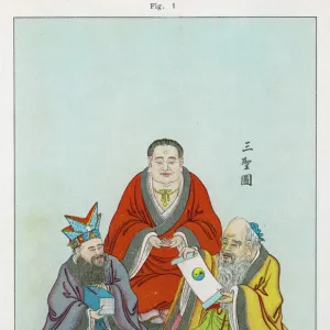 Buddha, Laotzu, Confucius