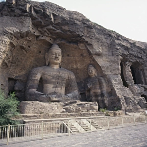 Buddhas at Yungang Caves, Datong, Shanxi, China