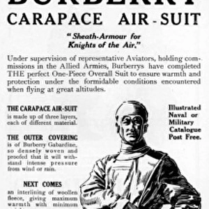 Burberry carapace air suit, WW1