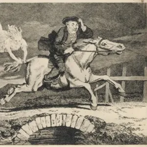 Tam O Shanter Illustration Print, 1866. Art Prints, Posters