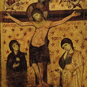 Byzantine icon. Crucifixion. 9th-13th century. Byzantine Mus