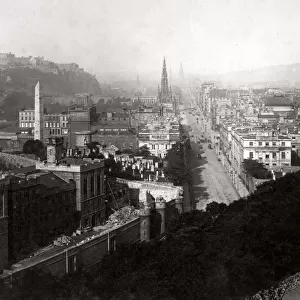 c. 1880s Scotland - Edinburgh from Calton Hill
