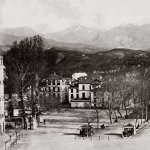 c. 1880s Spain - Granada - view of the Sierra Nevada
