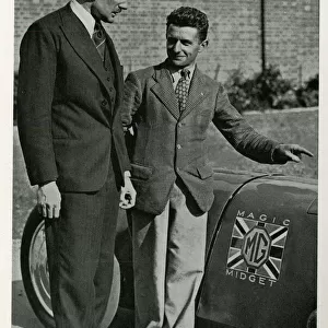 Captain G E T Eyston with Albert Denly