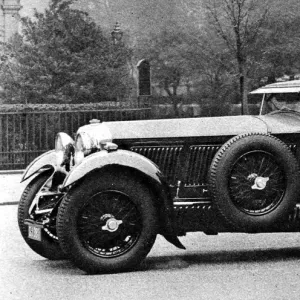 Captain Woolf Barnato with his Bentley