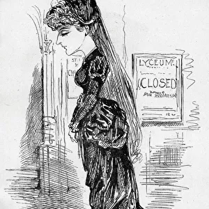 Cartoon, Miss Mary Anderson, actress