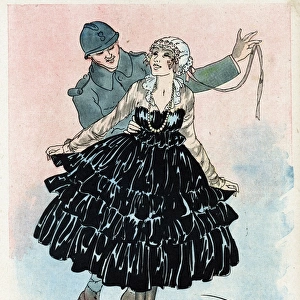 Cartoon, Modern cherub, WW1
