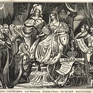 Cartoon, Queen Victoria and her Ministers