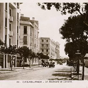Casablanca, Morocco - Le Boulevard de Lorraine