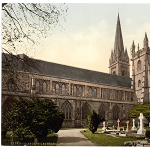 Cathedral from the North, Llandoff (i. e. Llandaff), Wales